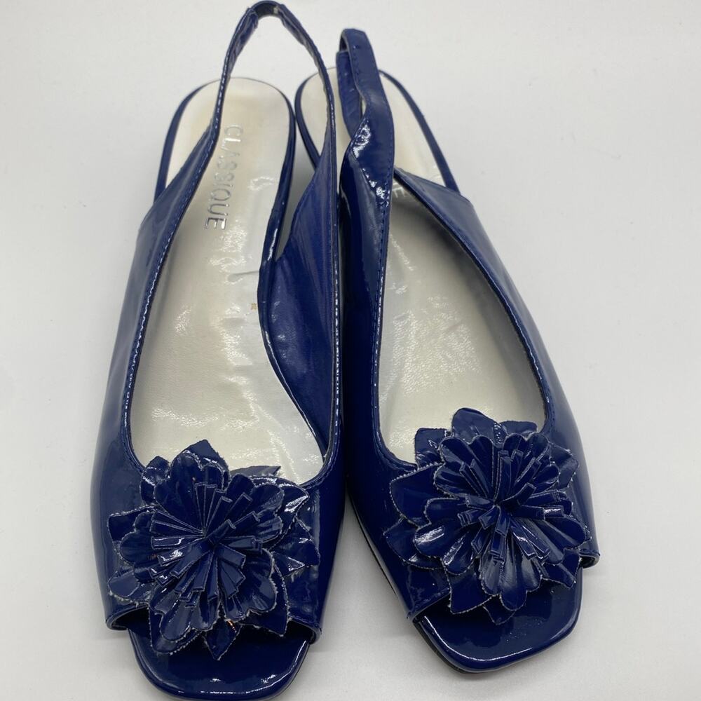 Sz 7 1/2 Classique dress wedges